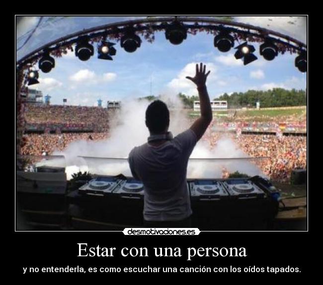 Estar con una persona -