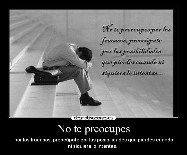 No te preocupes - 