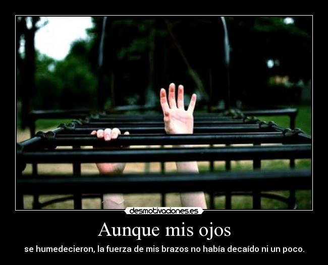 Aunque mis ojos -
