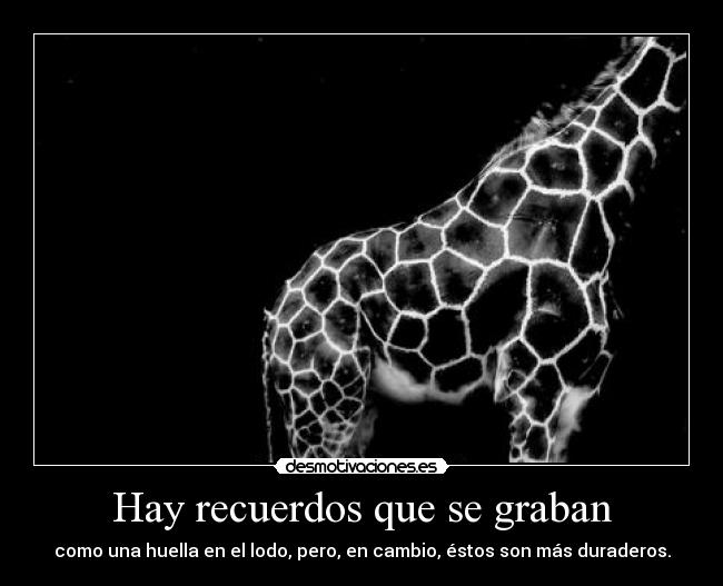 Hay recuerdos que se graban - 