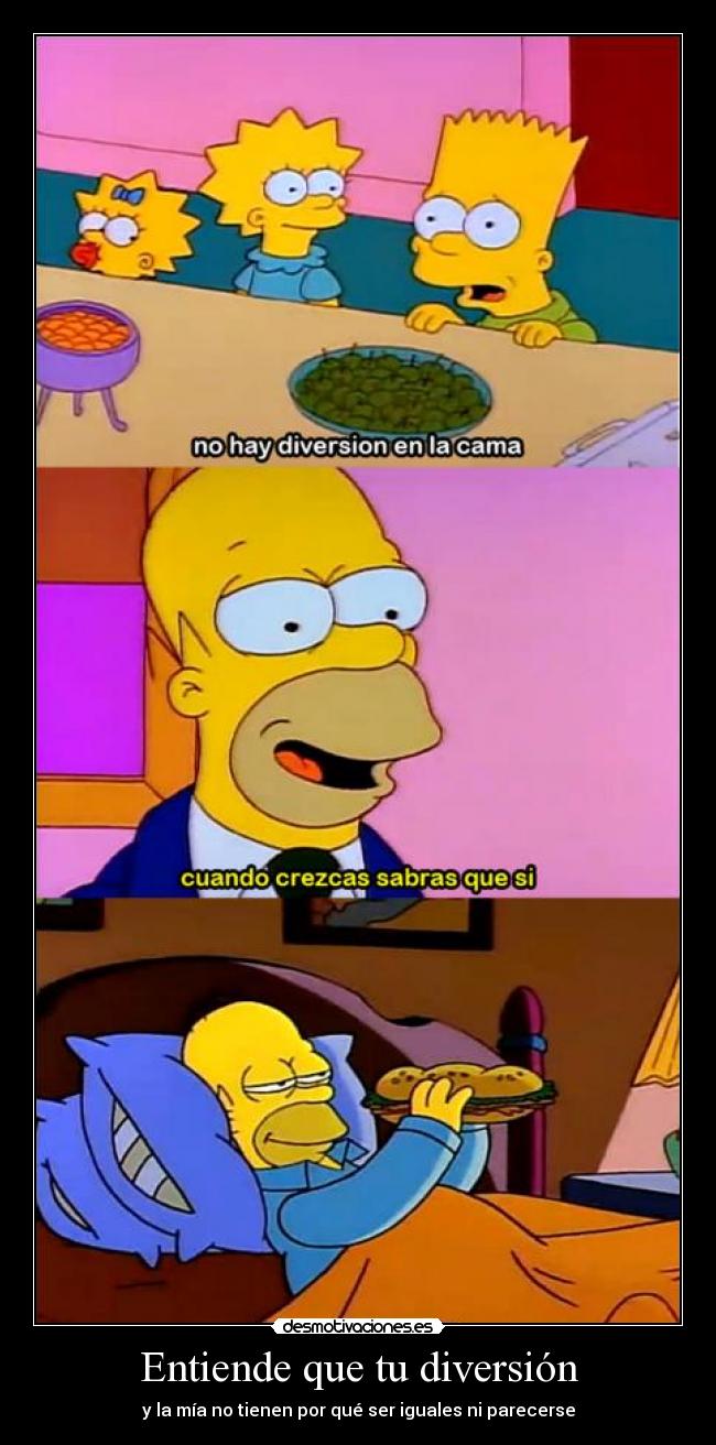 carteles diversion simpsons desmotivaciones