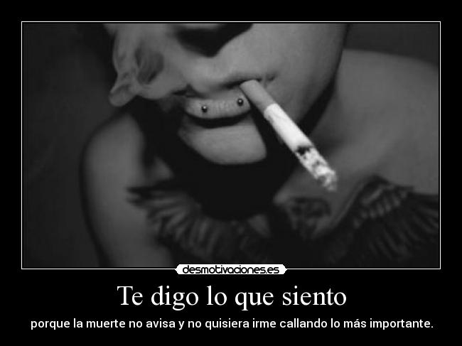 Te digo lo que siento -