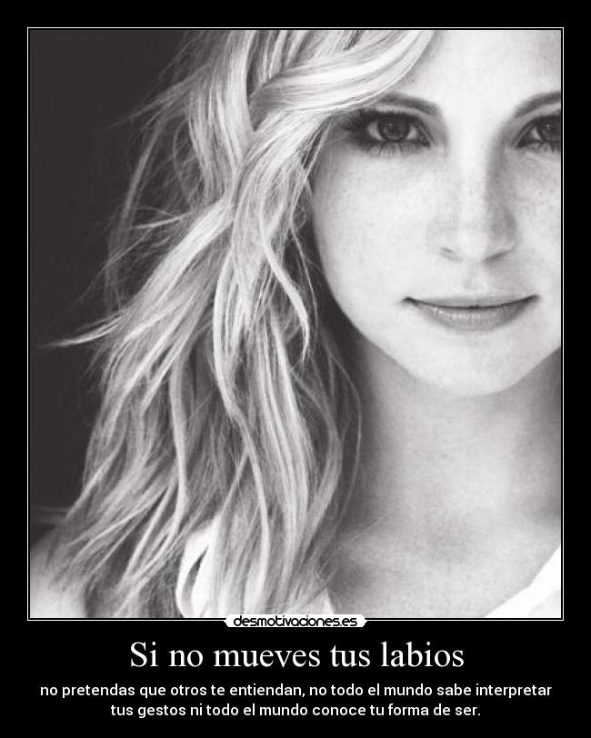 Si no mueves tus labios -