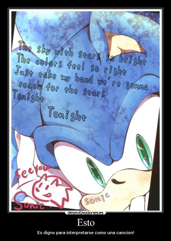 Esto - Es digno para interpretarse como una cancion!