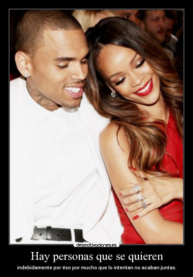 Hay personas que se quieren - indebidamente por éso por mucho que lo intentan no acaban juntas.