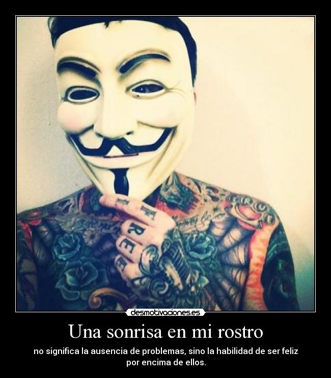 Una sonrisa en mi rostro -