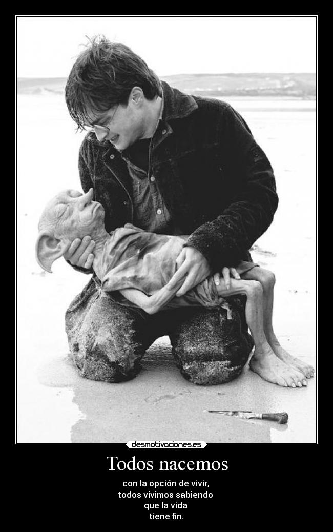 Todos nacemos - con la opción de vivir, 
todos vivimos sabiendo 
que la vida 
tiene fin.