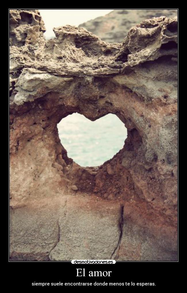 El amor - siempre suele encontrarse donde menos te lo esperas.