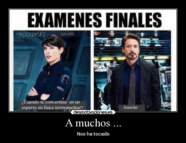 A muchos ... - Nos ha tocado