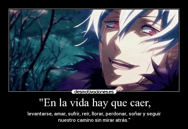 En la vida hay que caer, -