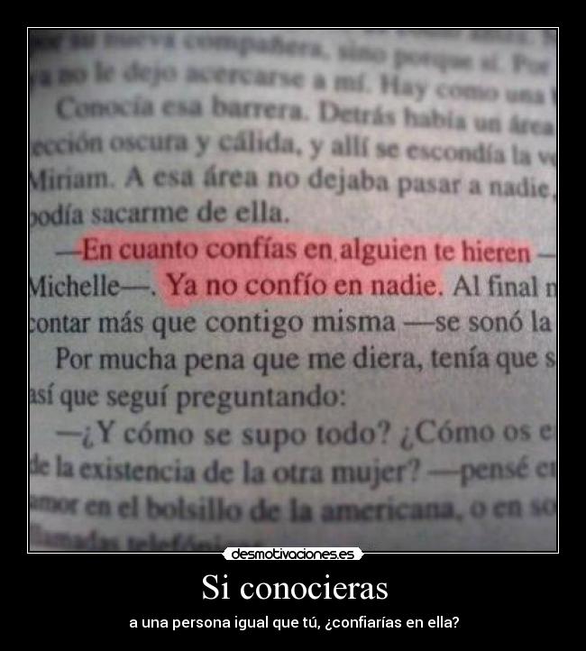 Si conocieras -