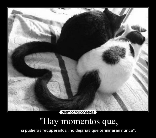 Hay momentos que, -