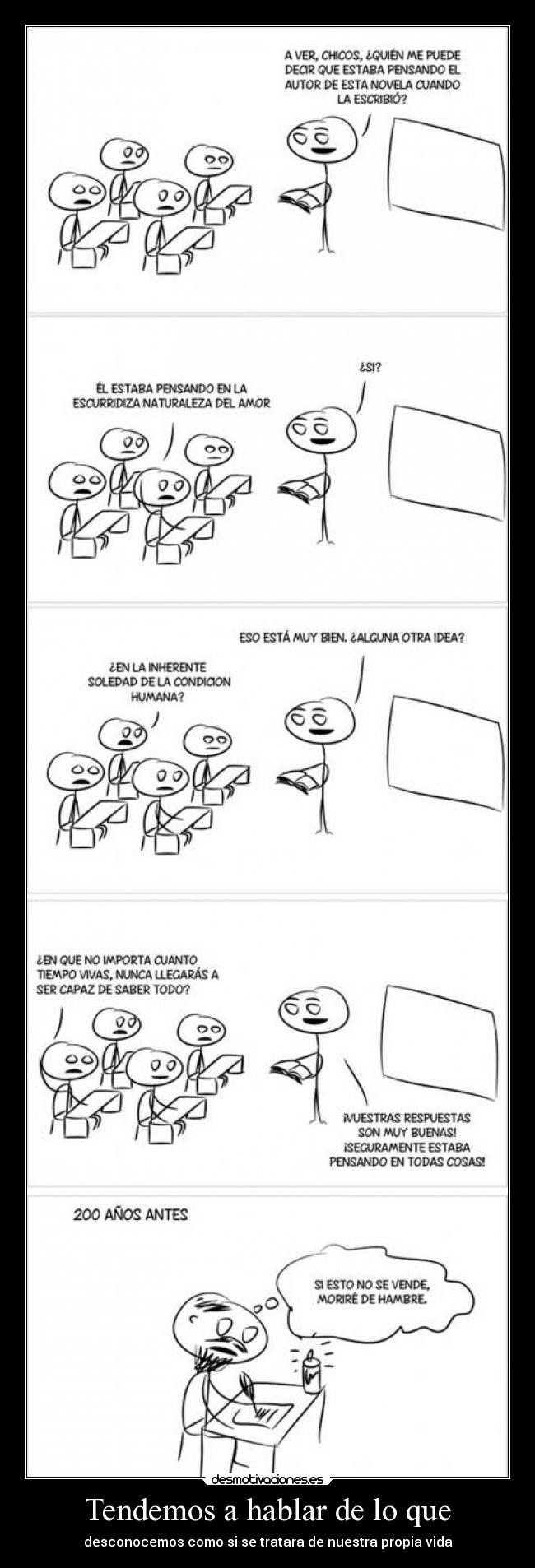 Tendemos a hablar de lo que - 