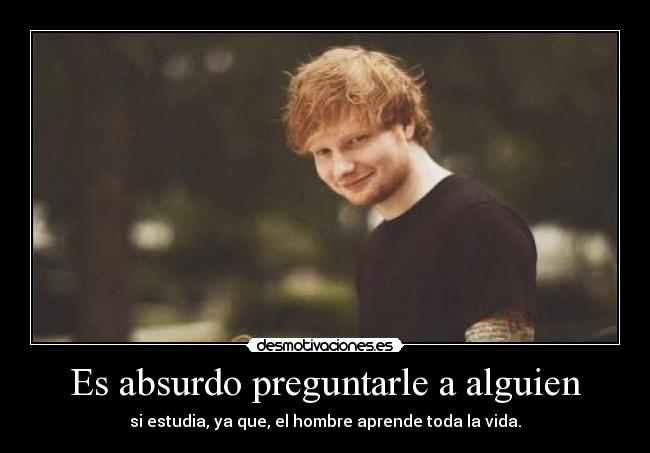 Es absurdo preguntarle a alguien - 