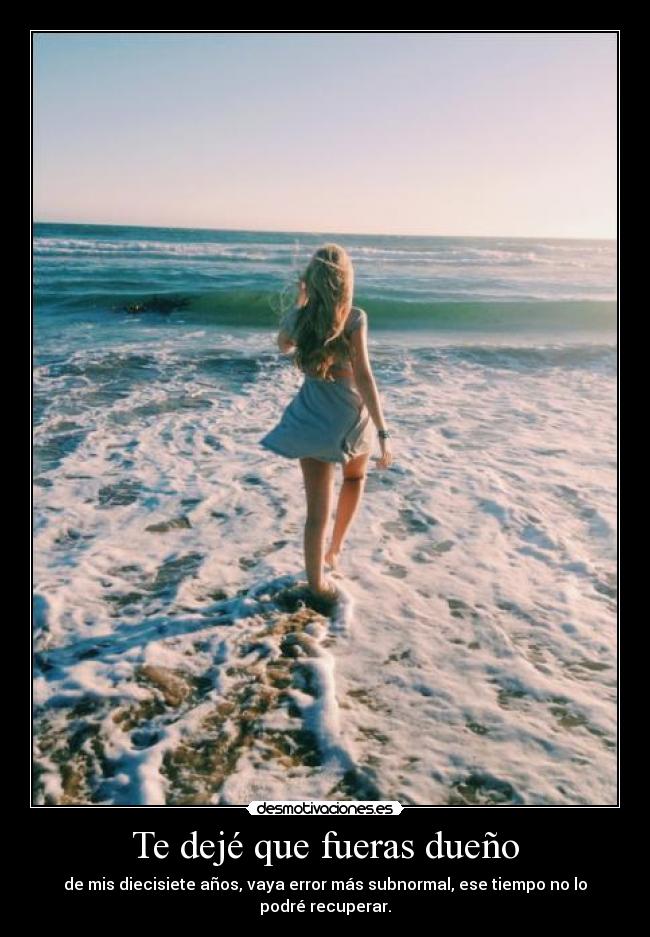 Te dejé que fueras dueño - 