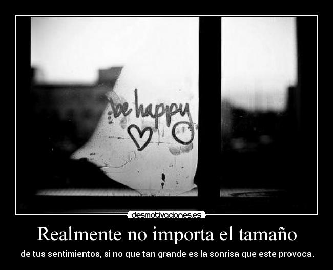 Realmente no importa el tamaño -