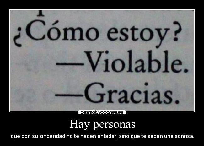 Hay personas - 