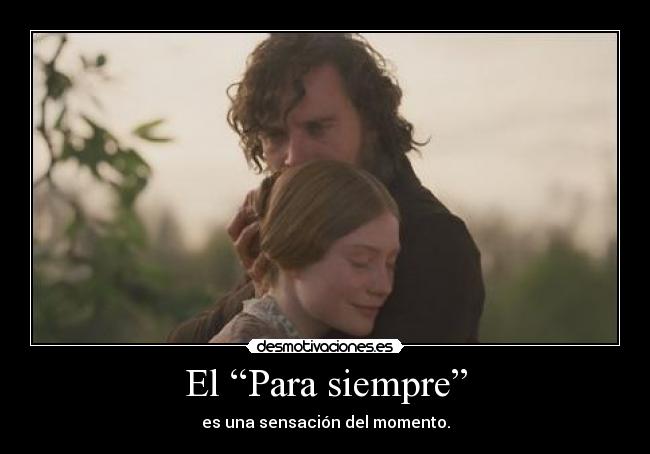 El “Para siempre” -