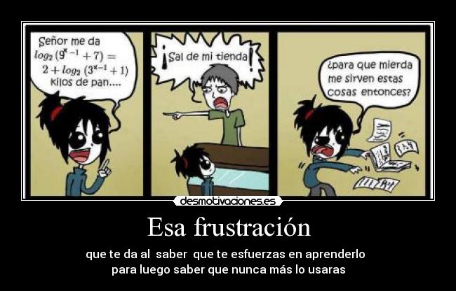 carteles matematicas desmotivaciones