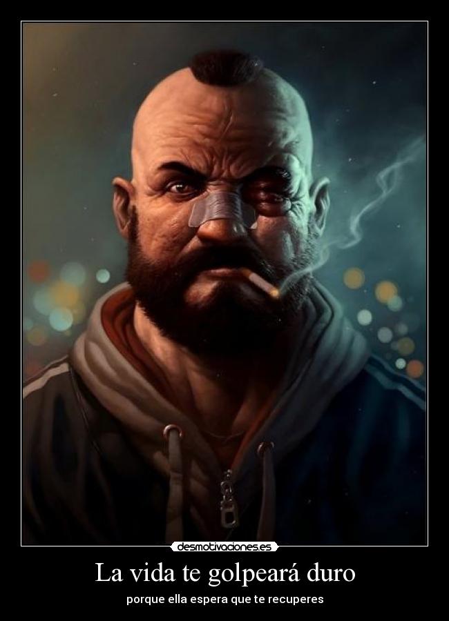 La vida te golpeará duro - porque ella espera que te recuperes