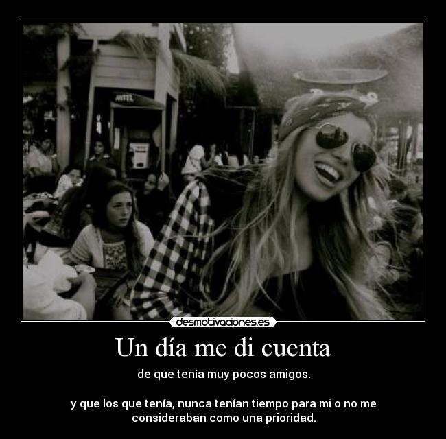 Un día me di cuenta - 