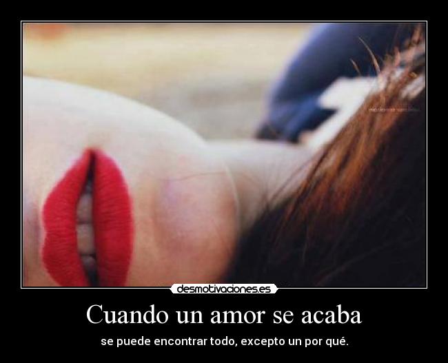 Cuando un amor se acaba -