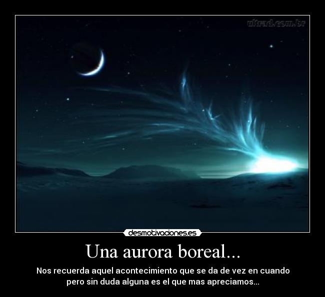 Una aurora boreal... - 