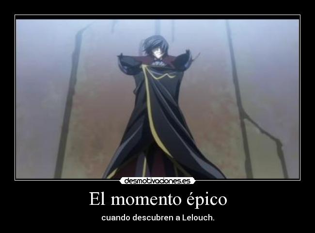 El momento épico - cuando descubren a Lelouch.