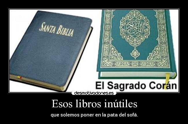Esos libros inútiles -