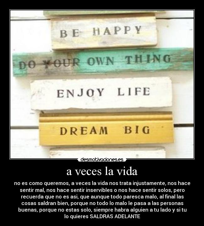 carteles vida vida desmotivaciones