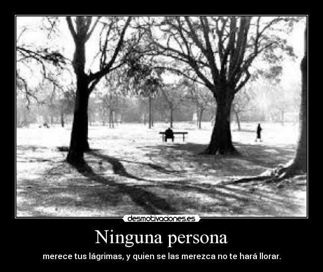 Ninguna persona -