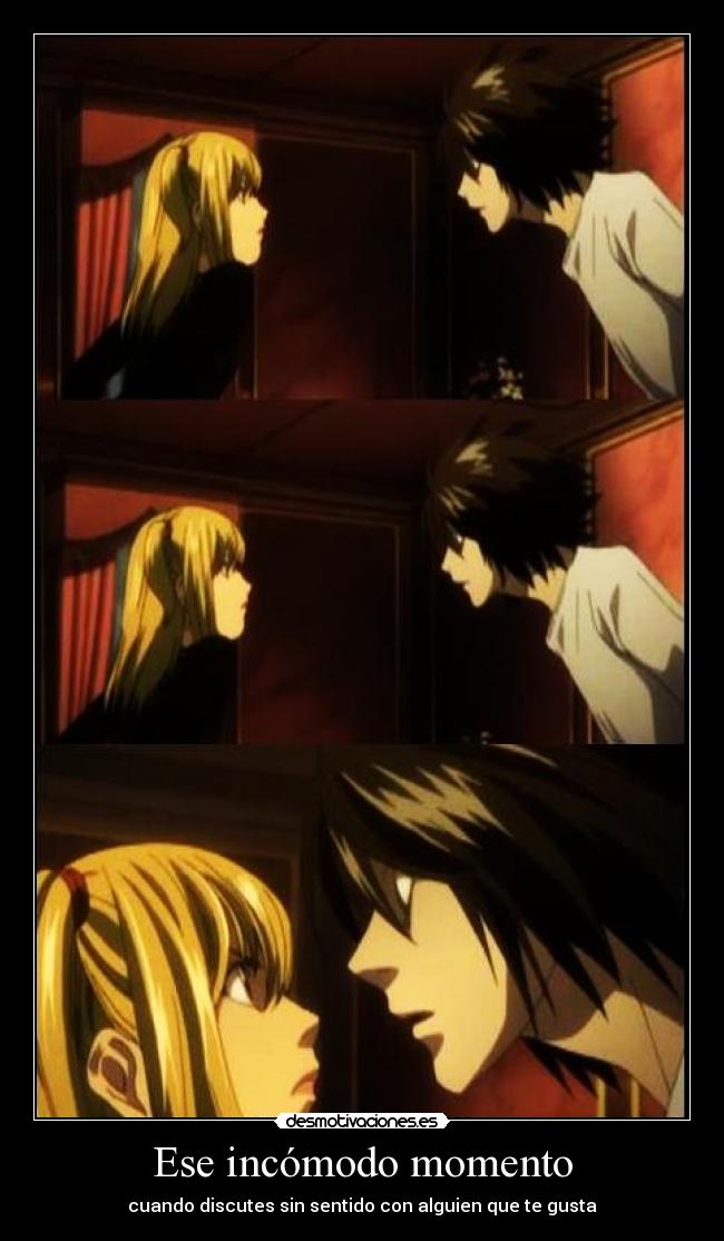 Ese incómodo momento - cuando discutes sin sentido con alguien que te gusta