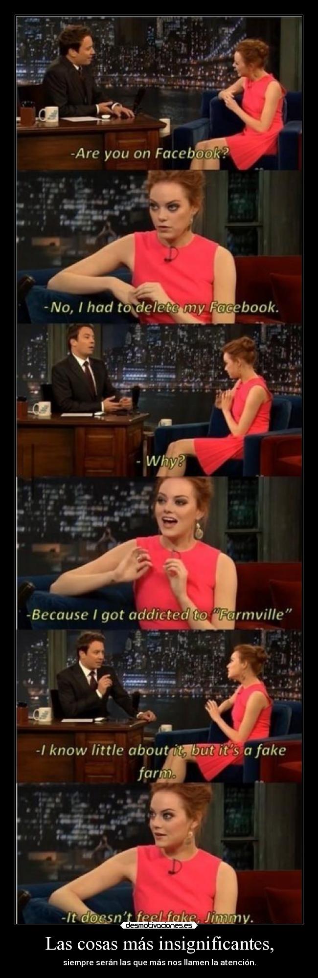 Las cosas más insignificantes, - 