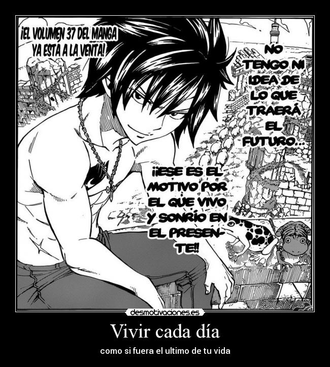 carteles anime amistad vida fairy tail desmotivaciones