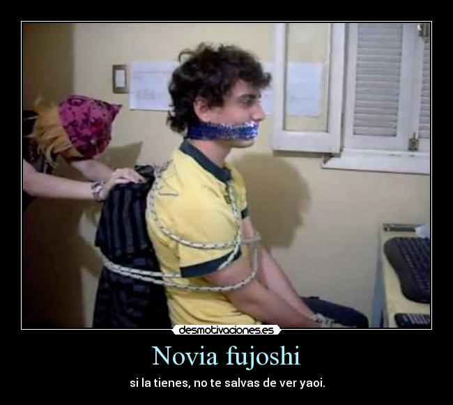 Novia fujoshi - si la tienes, no te salvas de ver yaoi.