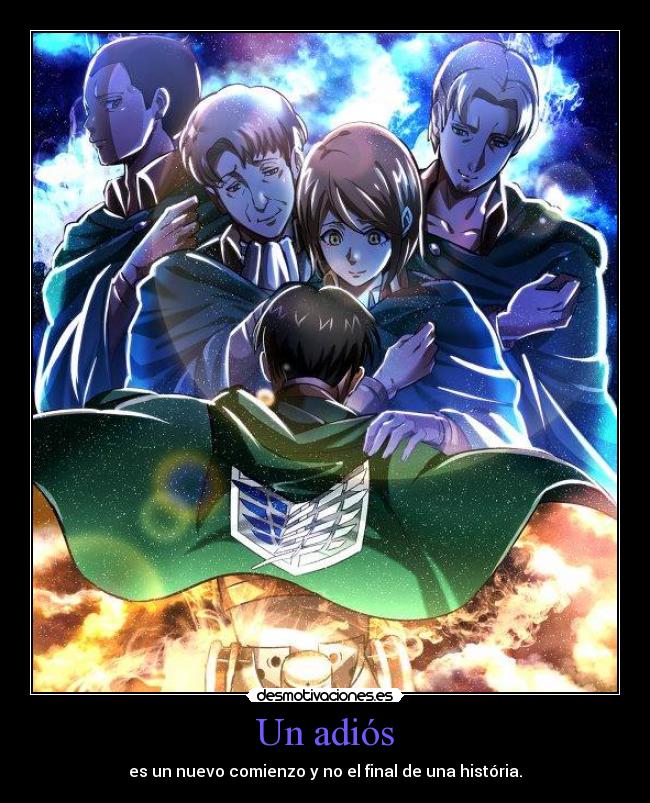 Un adiós - es un nuevo comienzo y no el final de una história.