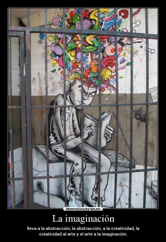 carteles imaginacion imaginacion lleva abstraccion creatividad arte desmotivaciones