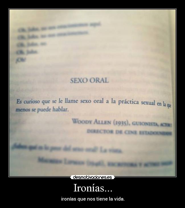 Ironías... - 