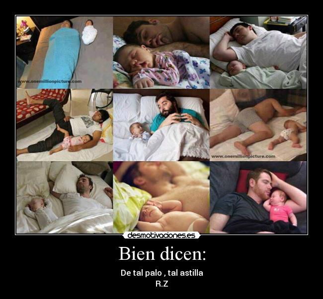 Bien dicen: - De tal palo , tal astilla
R.Z