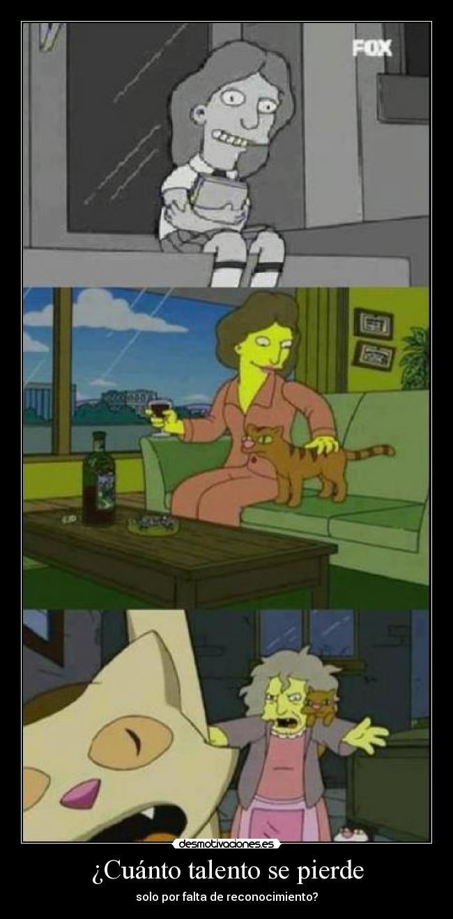 carteles senora los gatos solo queria ser feliz desmotivaciones