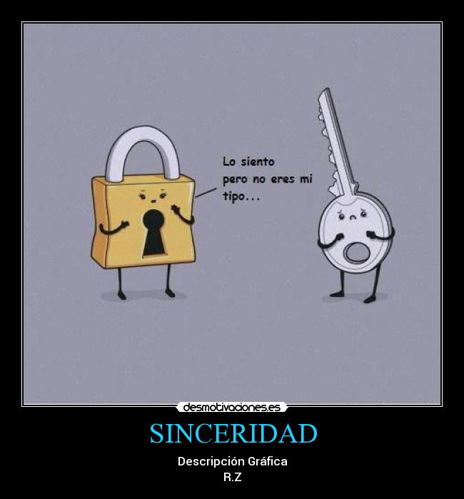 SINCERIDAD - Descripción Gráfica
R.Z