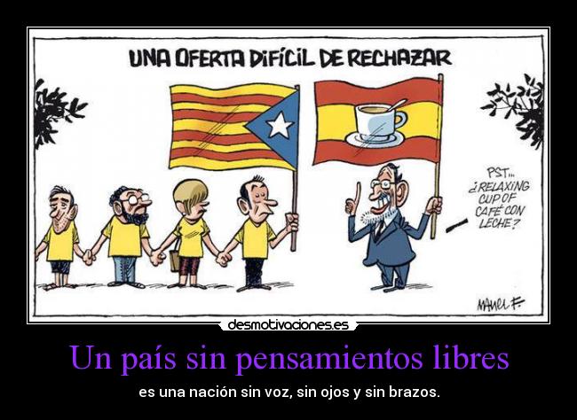 Un país sin pensamientos libres -