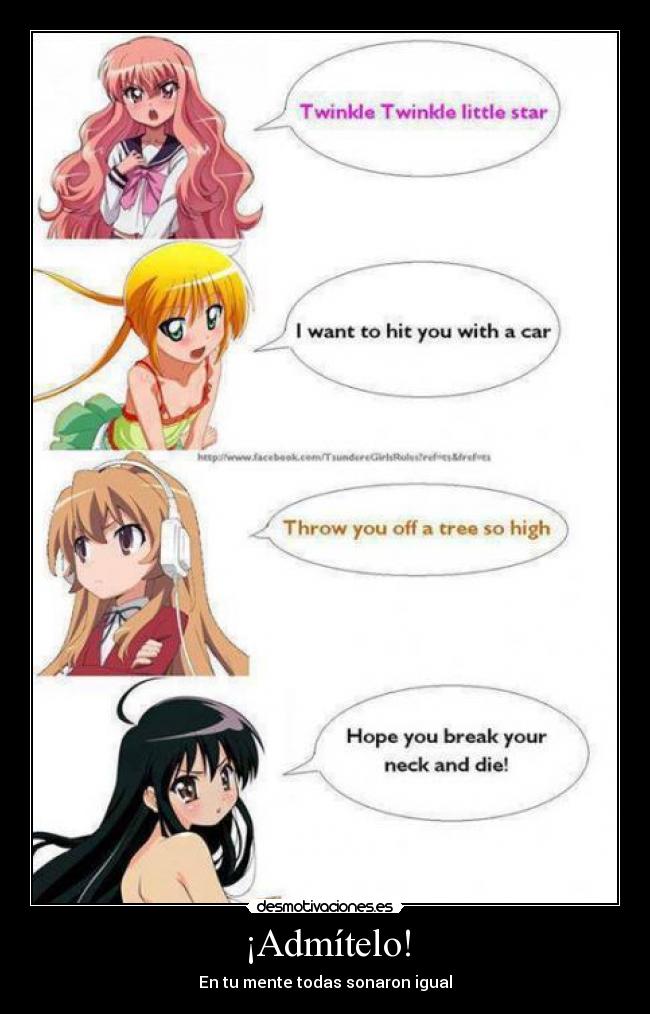 ¡Admítelo! - En tu mente todas sonaron igual