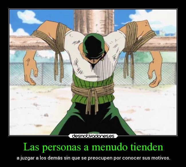 carteles miproyectoonepiece capitulo tres aparece zoro cazador piratas desmotivaciones