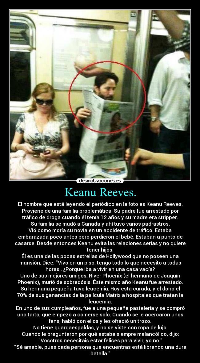 Keanu Reeves. -