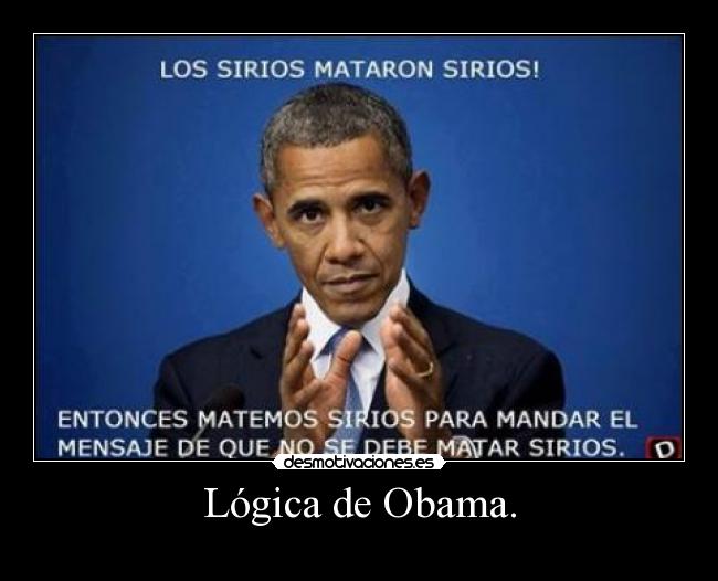 Lógica de Obama. -