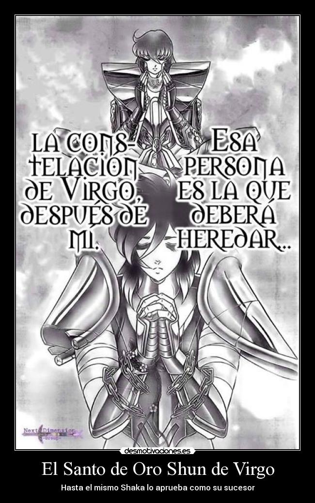 El Santo de Oro Shun de Virgo - Hasta el mismo Shaka lo aprueba como su sucesor
