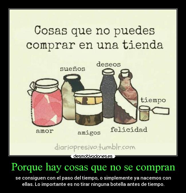 Porque hay cosas que no se compran - 