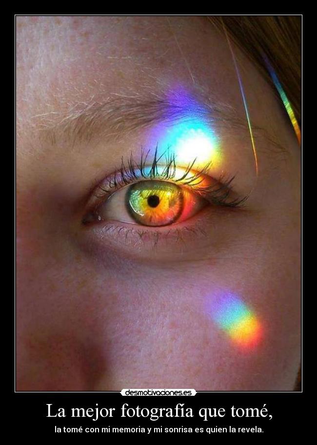La mejor fotografía que tomé, -