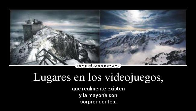 Lugares en los videojuegos, -